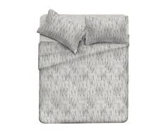 Italian Bed Linen cl-em-Graffiti beige-1p Complet lit Sac Emotion et taies doreiller, Coton, ImprimÃ©, Simple, 300Â x 150Â x 1Â cm