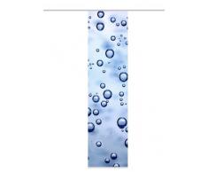 Home Fashion Panneau Coulissant en Tissu dameublement Impression numÃ©rique Bubbles, Polyester, Bleu, 245Â X 60Â CM