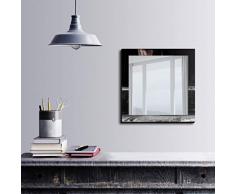 Bonamaison DÃ©coration Murale Impression sur Miroir EncadrÃ© sur Toile, Dimensions: 50 x 50 Cm - ConÃ§u et fabriquÃ© en Turquie