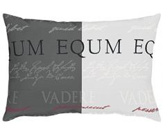 Apeltstoffe Alfred Apelt GmbH Signum_35x50_89 Coussin rembourré Motif écriture Blanc/Noir/Rouge 35 x 50 cm