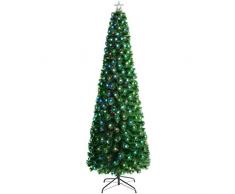 WeRChristmas Sapin de Noël en Fibre Optique avec étoiles LED Chaudes Multicolore 1,8 m