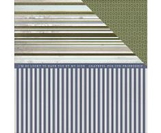 Double Face Papier cartonné Provinciale 30,5 cm x 30,5 cm Chaise