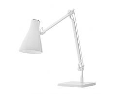 Manade Solus 2 S (01) A + + LED, lampe de bureau, métal, 6 W, E27, Blanc, 22 x 19 x 80 cm