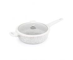KITCHEN COOK Sauteuse Fonte daluminium 24cm Aspect Pierre Modele Cindy St24tfi