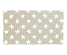 WENKO 23183100 Tapis antidÃ©rapant de baignoire Stella, Taupe/Blanc, 70x40 cm