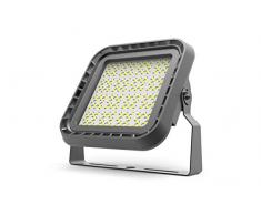 EVALIGHTING EVA24524N Projecteur Led Pro, Metal, Blanc