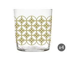 molecuisine Set Vase 4Â unitÃ©s. Magatama 37Â cl Transparent/Jaune