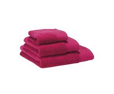 Villeroy Boch Spa Serviette de Bain en Coton Rose Vif 67 x 100 cm