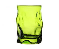 Bormioli Rocco 340420-591 Verre Ã whisky Sorgente Vert, 30cl, Lot de 6