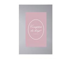 Comptoir du linge D221827 Drap Plat Uni Coton Gris Perle 275 x 180 cm