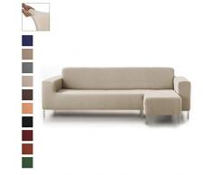 Eiffel Textile Housse élastique de Canapé Rustique Chaise Longue Court Droit, Coton, Beige, 41 x 21 x 6 cm