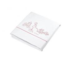 Petit Lazzari Gamanatura Parure de lit brodé Vintage Toys Ballerine Rose Berceau (60 x 120 cm)