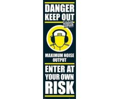 1art1 32090 Poster de Porte Blague Danger Rester Dehors 158 X 53 cm