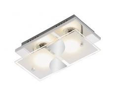Briloner Leuchten 3597-028 Plafonnier LED MÃ©tal/Verre 3 W GU10 Chrome