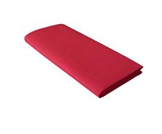 Treb Horecalinnen, Tableclothes Couleur Collection Nappe Plus 4Â Serviettes de Table, Rouge, 132Â x 132Â cm/51Â x 51Â cm