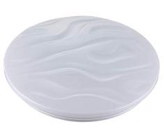 interfan verre Plafonnier LED variateur dintensitÃ©, 3Â tons, 60Â W, Blanc, 49Â x 49Â x 8Â cm