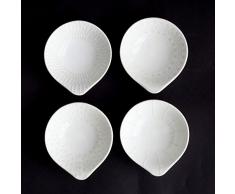 ASA Lumi Set, Porcelaine, Blanc, 10 x 9,2 x 3,8 cm, 4 unités de Bols