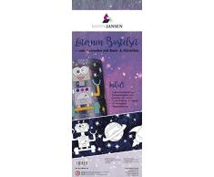 MarpaJansen 548.820-00,Galaxy Lanternes Kit de bricolage pour peinture Arche à motifs, fond et couvercle de lanterne en fil de fer et instructions (environ 20 x 50 cm), multicolore, taille unique