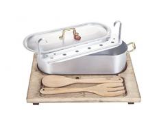 Mopita Ensemble de Poisson Bouilloire en Aluminium, 40Â x 28Â x 13Â cm, Multicolore