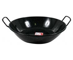 Esmaltaciones la Estrella Jaspeada Plat à Paella Profond 38 cm, 8L