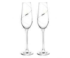 Portmeirion gl78605-xg Verre à Champagne, Lot de 2