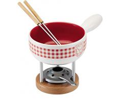 KUHN RIKON 32207Â Caquelon pour Fondue, Fromage, Blanc, 19,5Â x 3Â x 1,2Â cm