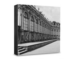 COGNOSCO HG-DD114 Tableau Mural en Bois avec Photo darchitecture Dresden Noir/Blanc 15 x 15 cm