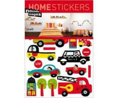 1art1 Jouets Sticker Adhésif Mural Autocollant - Les Voitures (70 x 50 cm)