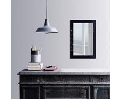 Bonamaison DÃ©coration Murale Impression sur Miroir EncadrÃ© sur Toile, Dimensions: 40 x 60 Cm - ConÃ§u et fabriquÃ© en Turquie