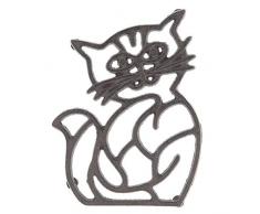 Clayre & Eef 6Y3052 Dessous de Verre Motif Chat Env. 14 x 19 x 2 cm.