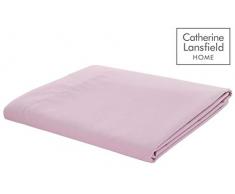 Catherine Lansfield Drap Plat, Polyester, Rose Bonbon, King Flat