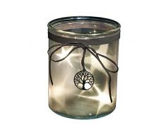 Festive Productions 15Â cm Ã Piles Ã©clairÃ© Effet Ã©toile Arbre Lanterne, Blanc Chaud