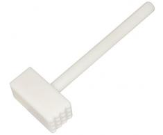 fmprofessional Attendrisseur à Viande, Marteau en Morceaux de Plastique, Robuste Attendrisseur à Viande (Couleurâ¯: Blanc, Dimensionsâ¯: 310 x 105 x 50 mm), quantitéâ¯: 1 pièce