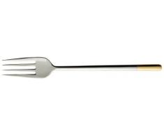 Villeroy & Boch Ella Fourchette de service, 24,4 cm, Acier inoxydable, Partiellement doré