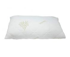 Italian Bed Linen Oreiller Aloe, Blanc, 45 x 75 cm