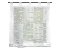 Home Fashion Store Bateau Voile Scherli, Tissu, Blanc cassÃ©, 130 x 120 cm