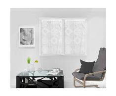 Soleil docre Cuzco Brise bise, Polyester, Blanc, 60 x 120 cm