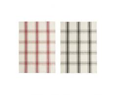 Coucke Torchon, Rouge/Noir, 55 x 75 cm