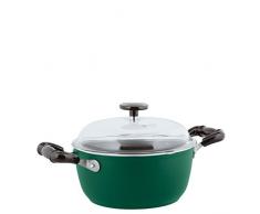 Sambonet 51007G74 1965 Vintage Quarzo Nero Marmite en Aluminium