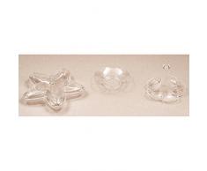 Club Plastique Vert Plat Amande Rond, Clair, Lot de 50