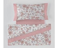 ESTELA ES-TelaÂ âÂ Set de draps imprimÃ©es Erica Couleur Mauve (4Â piÃ¨ces)Â âÂ Lit de 160Â cmÂ âÂ 50% coton/50% PolyesterÂ âÂ 144Â Fils