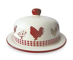 Home Country Assiette, Faience, Rouge/Ivoire, 18 cm