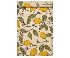 LINUM Isabella Chemin de Table, Cotton, Creme, 45 x 150 cm