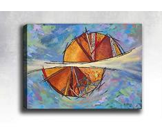 Bonamaison Peinture sur toile, multicolore, 40 x 60 cm - ConÃ§u et fabriquÃ© en Turquie