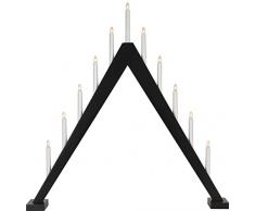 Star 212-22 Bougeoir de fenêtre, Bois, Noir, 7.8 x 7.9 x 1.0 cm