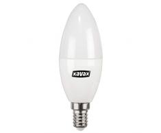 Xavax Ampoule LED (32 W, E14, 320 lm, 15000 h, blanc chaud, LED 230V, ampoule en forme de bougie, remplacement ampoule type R90) Mate