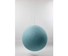 Cotton Ball Lights Lampe suspension 36Â cm, coton, bleu