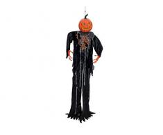 Europalms 83316059 Statuette dhalloween en Forme de Citrouille sculptée comme Figurine Semi-électrique, Multicolore, Taille Unique