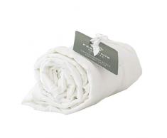 Moorish Idol - Satin de Coton Drap Housse- 160cm x 200cm- Blanc