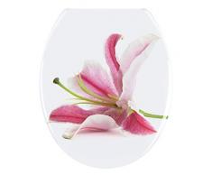 Wenko 22271100 Abattant WC OrchidÃ©e, Plastique, Multicolore, 38,5x5x46,6 cm